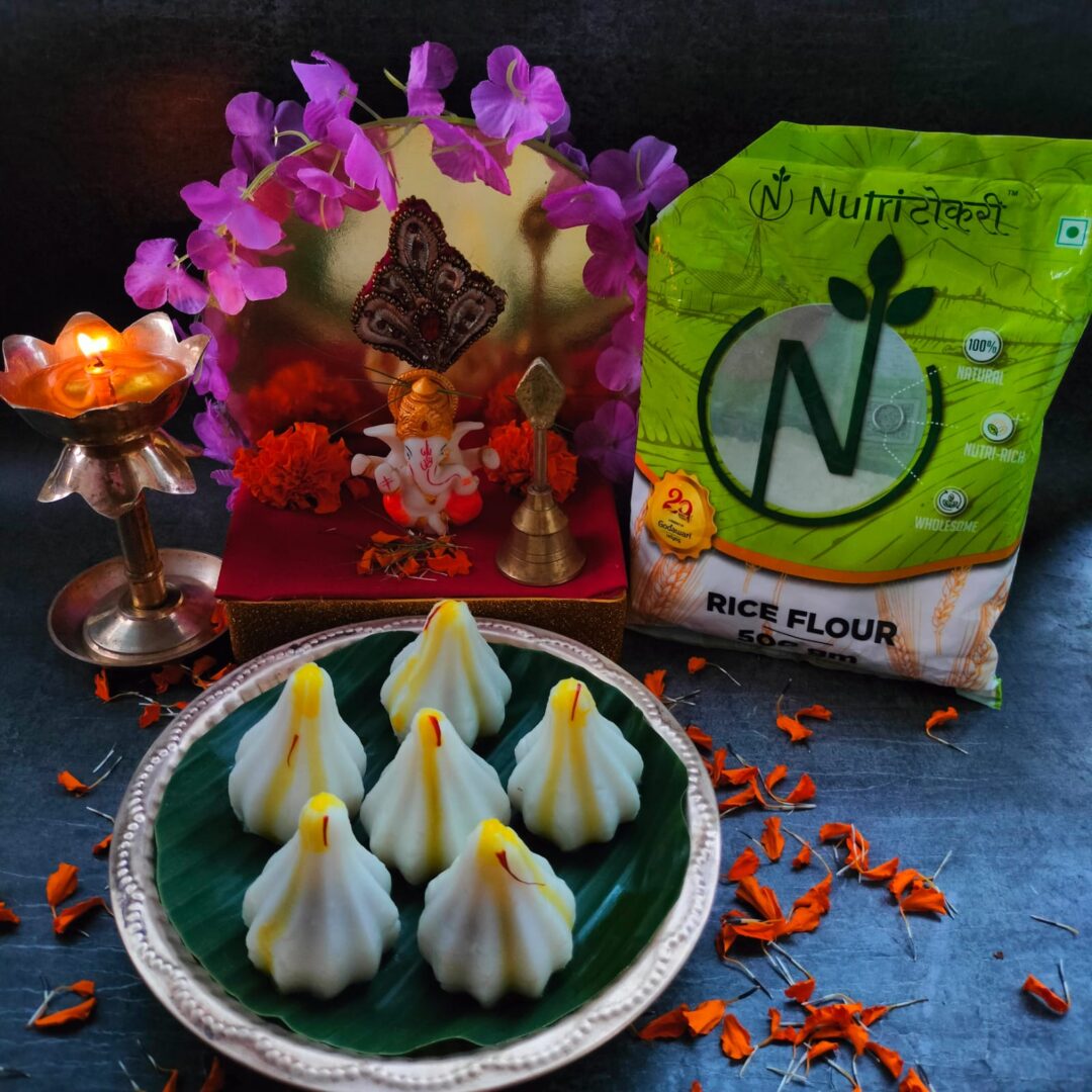 Ukadiche Modak by NutriTokri's Rice Flour: A Divine Delicacy